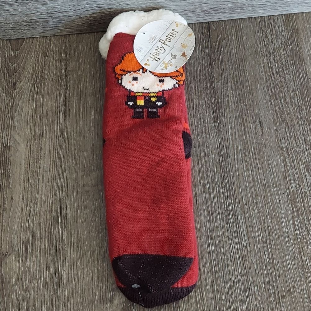 Harry Potter Sherpa Lined Slipper Socks Wizarding World New